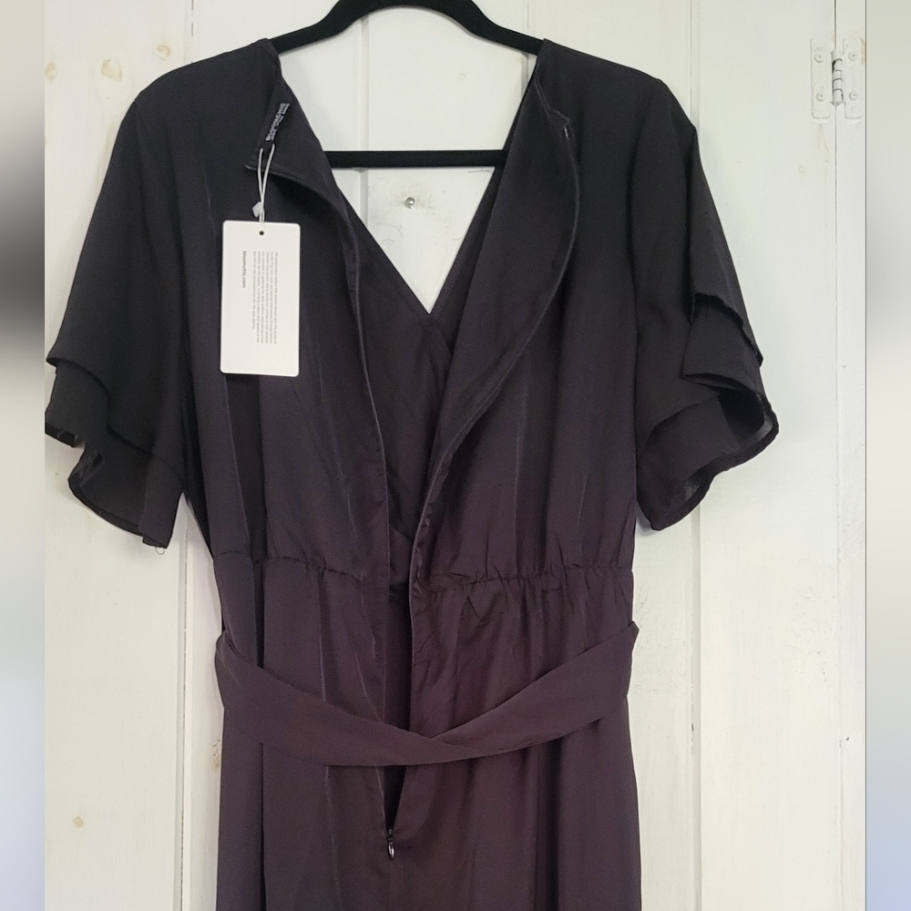 Bloomchic V Neck Double Flutter Sleeve Jumpsuit N… - image 9